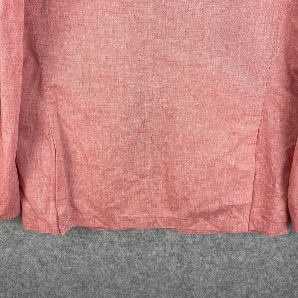 J Crew Suit Jacket Mens 40R Pink Ludlow Slim Unstructured Cotton Linen Somelos